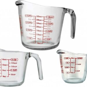 Anchor Hocking 3-Piece Glass Measuring Cup Set