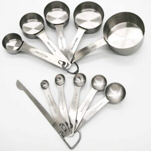 Smithcraft Stainless Steel Measuring Cups and Spoons Set