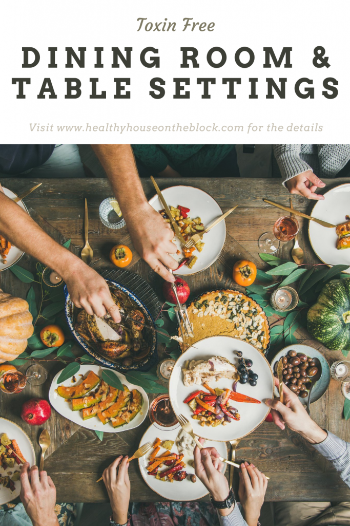 toxin free dining room table settings