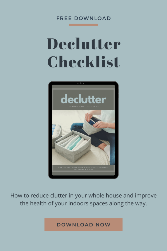 declutter checklist and free download to help you clean up your space