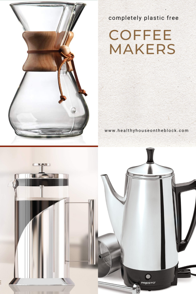 completely plastic free coffee makers and coffee accessories