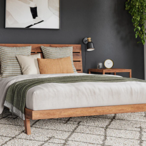 toxin free medley wooden bed frame