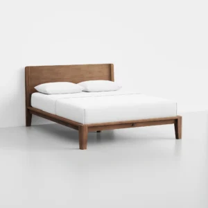 thuma solid wooden bed frame made of walnut wood