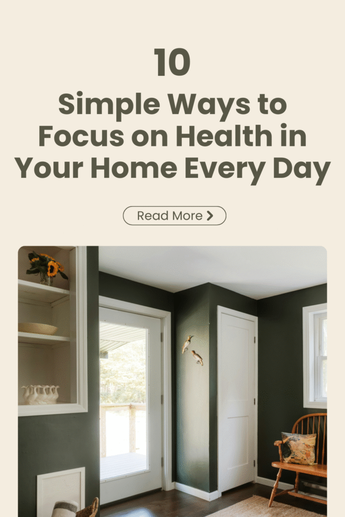 healthy home must do tasks
