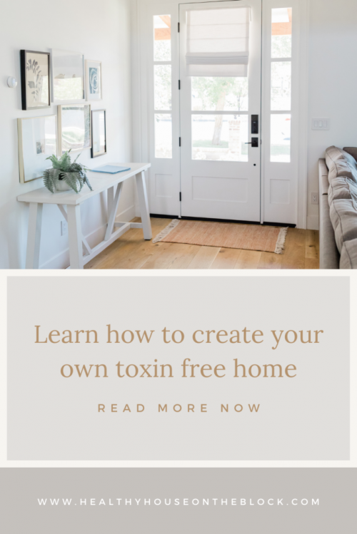 I teach how to create a healthy home environment through reducing toxins at home