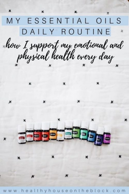 daily routine with essential oils