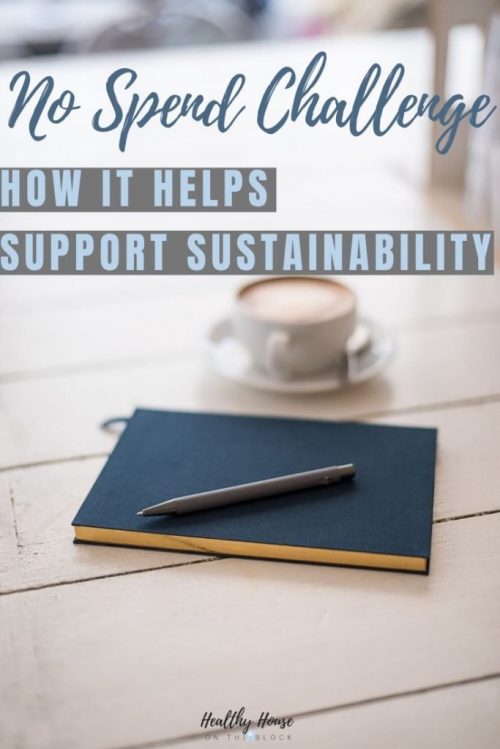 how a no spend challenge supports sustainability