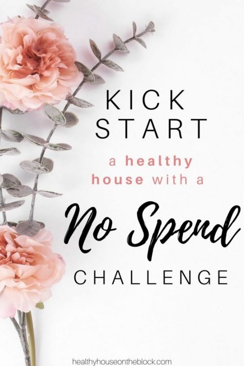 how to kick start a healthy house with a no spend challenge