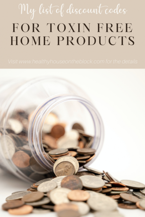 list of discount codes for non toxic home products