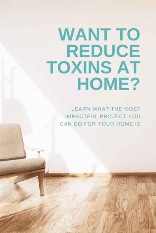the biggest project you can do at home to reduce toxins in a huge way